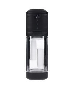Playboy Side Piece Vibrating Warming Stroker Rechargeable Black