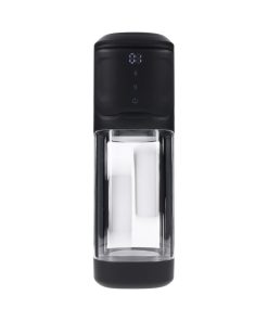 Playboy Side Piece Vibrating Warming Stroker Rechargeable Black