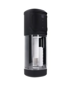 Playboy Side Piece Vibrating Warming Stroker Rechargeable Black