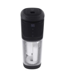 Playboy Side Piece Vibrating Warming Stroker Rechargeable Black