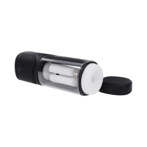 Playboy Side Piece Vibrating Warming Stroker Rechargeable Black - Image 12