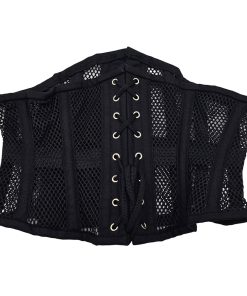 Rouge Mesh Corset Black 3Xl/4Xl