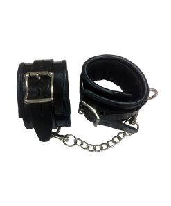 Alternative view of Rouge Padded Leather Wrist Cuffs Black/Black