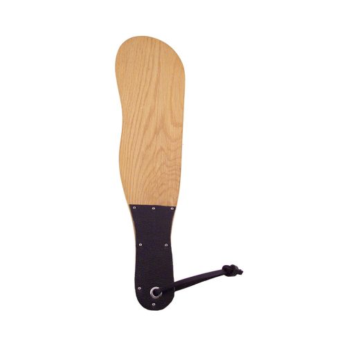 Rouge Shoe Paddle Rubber Tread Wooden Spanking Paddle Black - Image 2