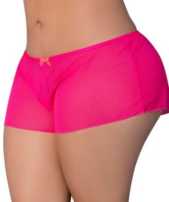 Magic Silk Pink Kink Flowy Boy Short Pink Glow Queen Size
