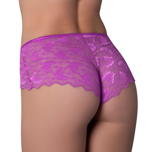 Magic Silk Butterfly Fantasies Boy Short Neon Purple S/M - Image 2