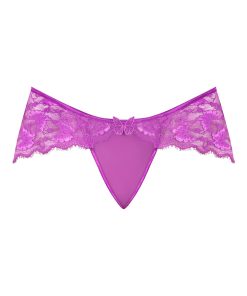 Magic Silk Butterfly Fantasies Boy Short Neon Purple L/Xl