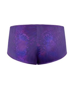 Magic Silk Glimmer Mini Boy Short Purple Disco L/Xl
