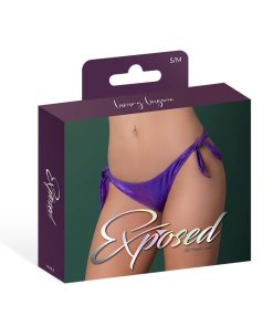Magic Silk Glimmer Low Rise Tie Side Panty Purple Disco S/M