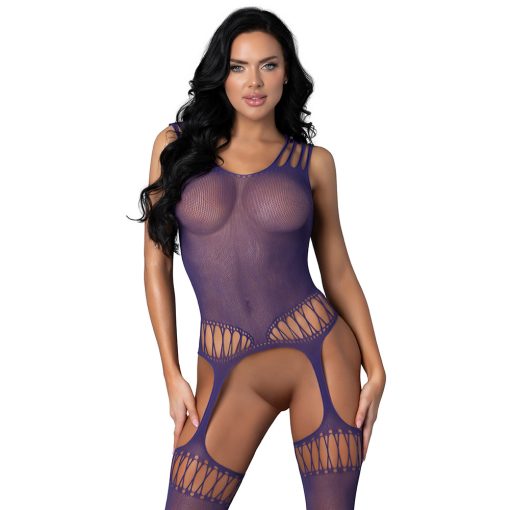 Magic Silk Seamless Bodystocking Purple O/S - Image 4