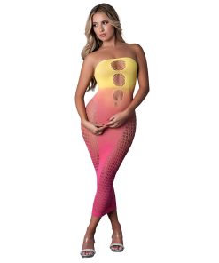 Magic Silk Seamless Gown Ombre Sunset O/S