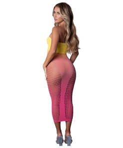 Magic Silk Seamless Gown Ombre Sunset O/S