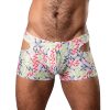 Male Power Cut It Out! Cutout Mini Short Red/Black L