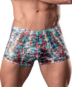 Male Power Your Lace Or Mine Pouch Short Geometric M