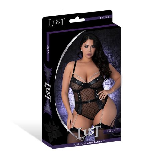 Lust Fetish Double Crossed Phoenix Black Queen Size - Image 4