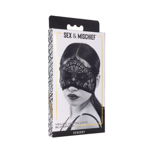 Sportsheets Sex & Mischief Veiled Vision Lace Blindfold - Image 12