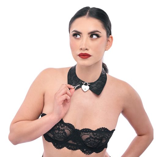 Sportsheets Sex & Mischief Heartbound Lace Day Collar - Image 3