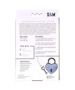 Sportsheets Sex & Mischief Heartbound Lace Day Collar