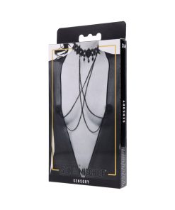 Sportsheets Sex & Mischief Lace Collar With Nipple Ties