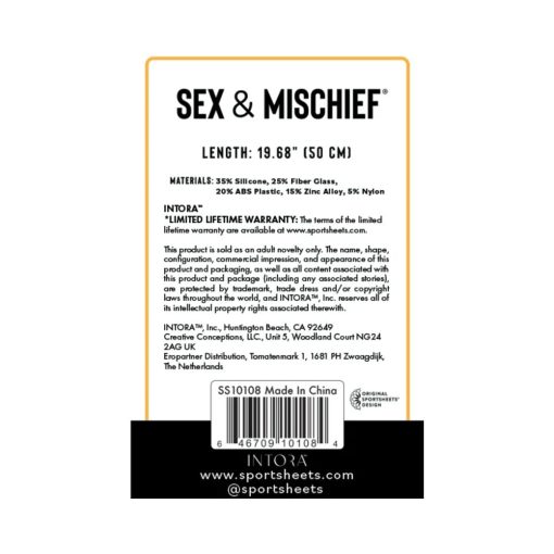Sportsheets Sex & Mischief Lace Silicone Crop - Image 12