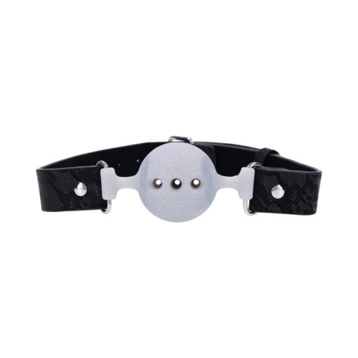 Sportsheets Sex & Mischief Lace Silicone Breathable Ball Gag - Image 3