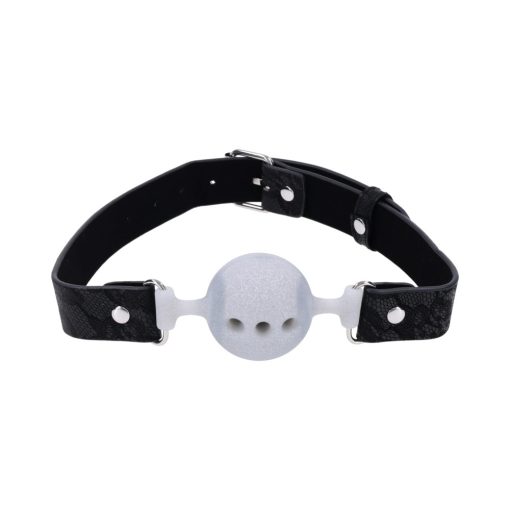 Sportsheets Sex & Mischief Lace Silicone Breathable Ball Gag - Image 4