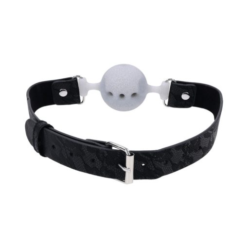 Sportsheets Sex & Mischief Lace Silicone Breathable Ball Gag - Image 7