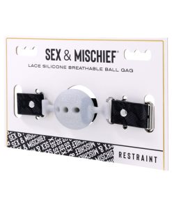 Sportsheets Sex & Mischief Lace Silicone Breathable Ball Gag