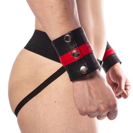 Prowler Red Leather Wrist Wallet Black/Red M