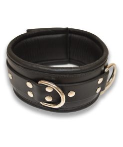 Prowler Red Leather Lockable Collar S/M
