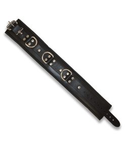 Prowler Red Leather Lockable Collar S/M