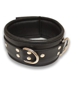 Prowler Red Leather Lockable Collar L/Xl