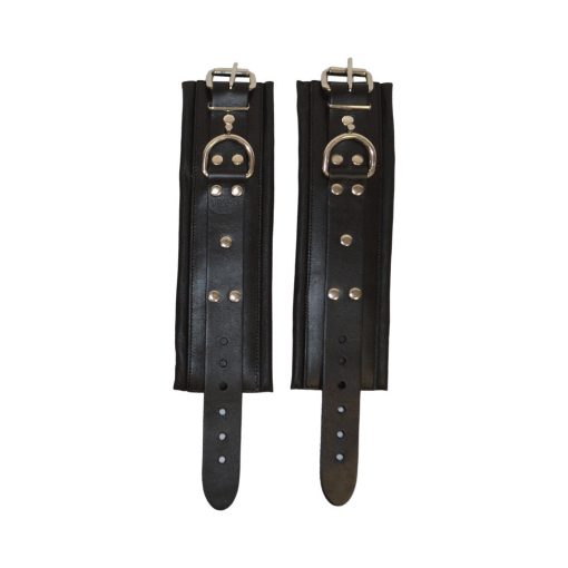 Prowler Red Leather Lockable Wrist Restraints L/Xl - Image 2