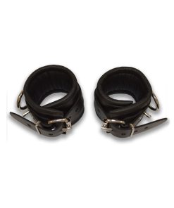 Prowler Red Leather Lockable Ankle Restraints S/M