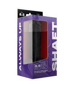 Shaft Model A 8.5 In. Liquid Silicone Dong With Balls Black