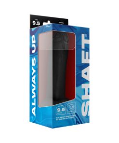 Shaft Model C 9.5 In. Liquid Silicone Dong With Balls Black