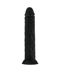 Shaft Model J 9.5 In Liquid Silicone Dildo Suction Black