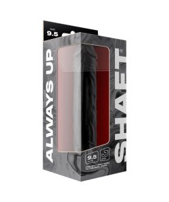 Shaft Model J 9.5 In Liquid Silicone Dildo Suction Black