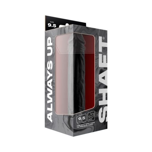 Shaft Model J 9.5 In Liquid Silicone Dildo Suction Black - Image 7