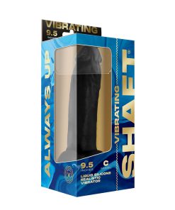 Shaft Model C Remote Controlled Silicone Dildo 9.5-inches Suction Black