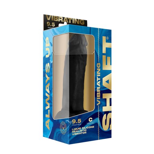 Shaft Model C Remote Controlled Silicone Dildo 9.5-inches Suction Black - Image 5