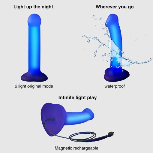 Strap-On-Me Glow-Led Dildo - Image 5