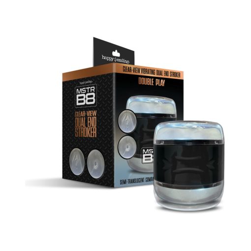 MSTR B8 Dual End Stroker – Realistic Clear View Sex Toy with Double Orifices