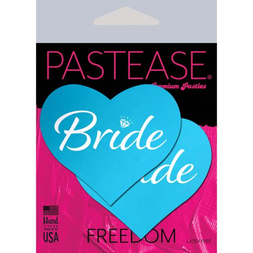 Pastease Bride Blue Heart Pasties - Image 3