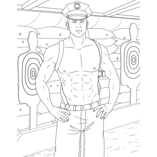 Men In Uniform Coloring Book - Image 5