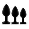 Rianne S 3-Piece Booty Plug Set Black