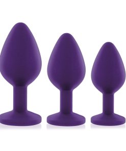 Rianne S 3-Piece Booty Plug Set Purple