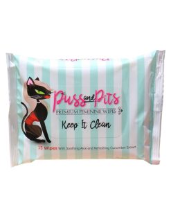 Puss And Pits Wipes 15-Pack