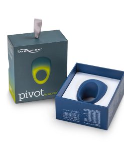 We-Vibe Pivot Rechargeable Silicone Vibrating Couples Ring Blue