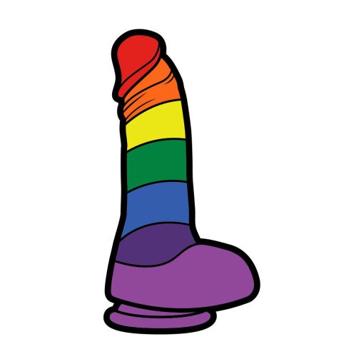 Sex Toy Pin Rainbow Dildo - Image 2
